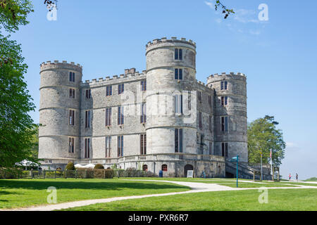 17th Century Lulworth Castle and Park, East Lulworth, Dorset, England, United Kingdom Stock Photo
