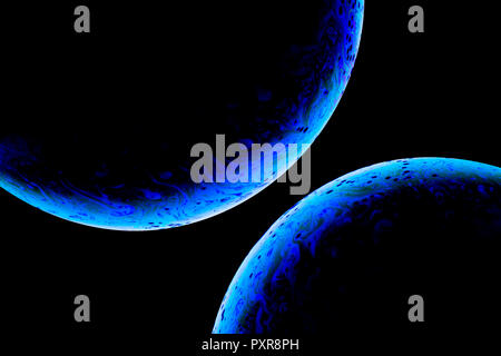 Surface of soap bubbles, close-up Stock Photo