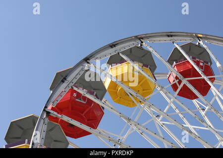 Pacific Park Ferris Wheel in Santa Monica, California Stock Photo