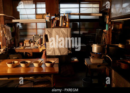 Japanese traditional Edo Komon workshop Stock Photo