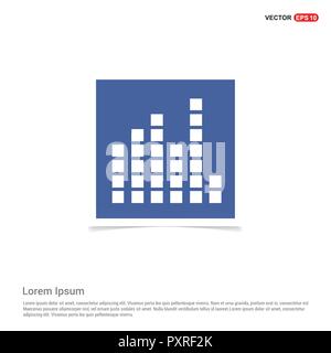 Equalizer icon - Blue photo Frame Stock Vector Image & Art - Alamy