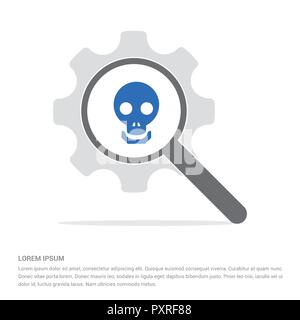 Halloween skull icon - Free vector icon Stock Vector