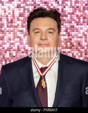 London, UK. 23rd October, 2018. Mike Myers attends the World Premiere of 'Bohemian Rhapsody' at SSE Arena Wembley on October 23, 2018 in London, England Credit: Gary Mitchell, GMP Media/Alamy Live News Stock Photo