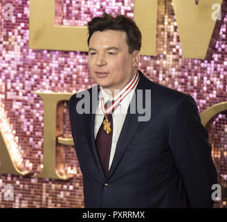 London, UK. 23rd Oct, 2018. Mike Myers attends the World Premiere of 'Bohemian Rhapsody' at SSE Arena Wembley. Credit: Gary Mitchell/SOPA Images/ZUMA Wire/Alamy Live News Stock Photo