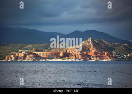 Sunrise over hotel development at Cabo San Lucas, BCS, Mexico Stock Photo