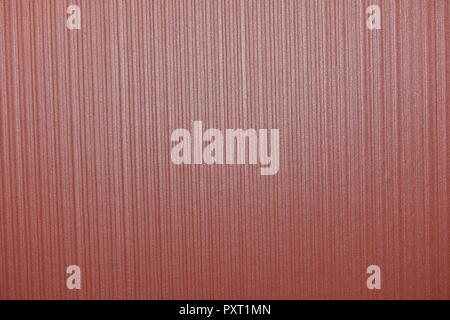 Burgundy background. Red wall paper texture with vertical lines. Flash light. Stock Photo