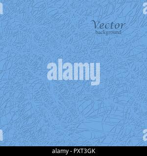 Gray thread on the blue background. Vector illustration. Stock Vector
