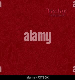 Gray thread on the red background. Vector illustration. Stock Vector
