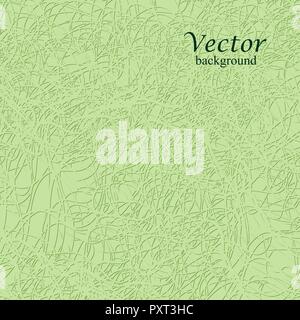 Gray thread on the green background. Vector illustration. Stock Vector