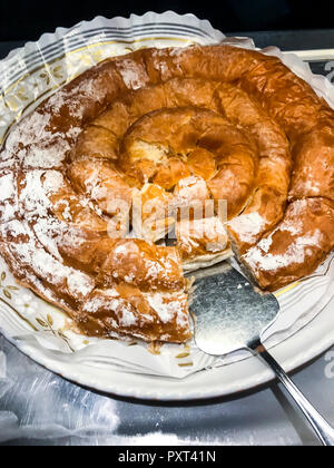 Traditional spanish pastry Ensaimadas. Studio Photo Stock Photo