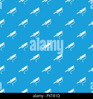 Electric pole saw pattern vector seamless blue Stock Vector