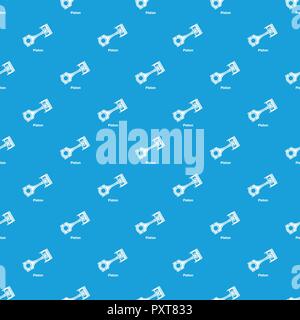 Piston pattern vector seamless blue Stock Vector