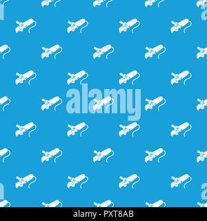 Angle grinder pattern vector seamless blue Stock Vector