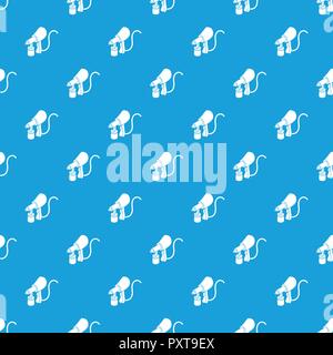 Air paint sprayer pattern vector seamless blue Stock Vector