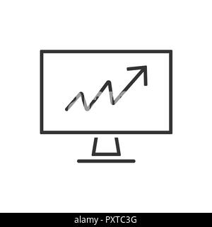 Graphic line icon on a white background. Vector illustration Stock Vector