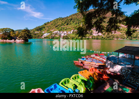 Beautiful Landscape Of Bhimtal Lake In Uttarakhand Of India Stock Photo Alamy