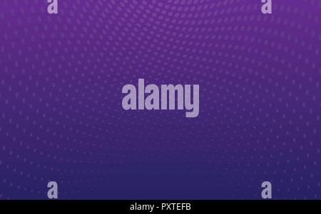 Retro comic deep blue and purple wavy halftone dots vector background. Pop art retro style pattern Stock Vector