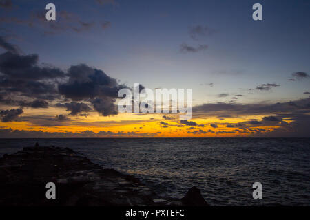 Sunrise at South Jetty Park, Fort Pierce, FL Stock Photo