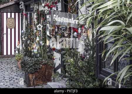 Weihnachtsmarkt im Nürnberger Handwerkerhof, Nürnberg, Mittelfranken, Bayern, Deutschland, Europa, Christmas market at Handwerkerhof in Nuremberg, Mid Stock Photo