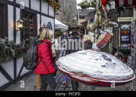 Weihnachtsmarkt im Nürnberger Handwerkerhof, Nürnberg, Mittelfranken, Bayern, Deutschland, Europa, Christmas market at Handwerkerhof in Nuremberg, Mid Stock Photo