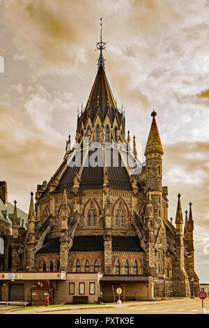 Library of Parliament on Parliament Hill, Ottawa, Canada Stock Photo