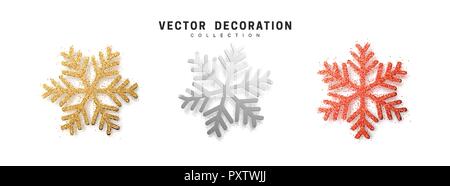 Silver Snowflake Isolated on a Transparent Background. Christmas  Decoration, Covered Bright Glitter Stock Vector - Illustration of crystal,  glitter: 147191292