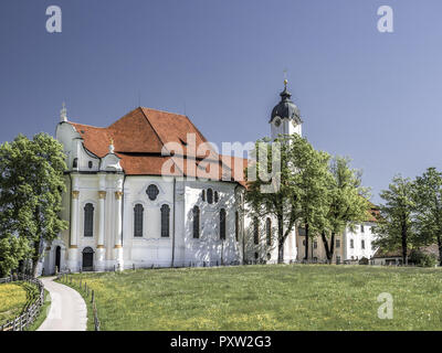 Wieskirche Pilgrimage Church. Bavaria, Germany Stock Photo