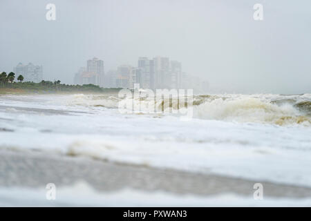vanderbilt beach naples alamy florida hurricane after waves america states united