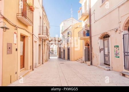 Italy, Molise, Termoli, Old town, empty alley Stock Photo