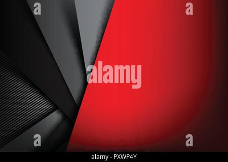 Abstract background dark and black carbon fiber vector illustration eps10 Stock Vector