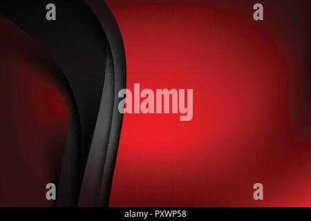Red Abstract background dark and black layer overlaps vector illustration eps10 Stock Vector