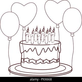 Happy birthday cartoons Stock Vector