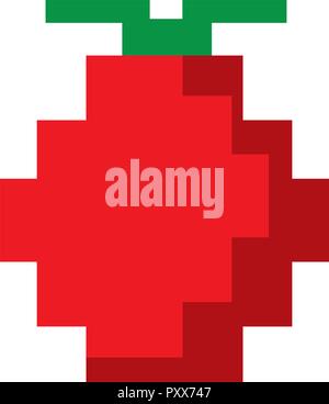 Videogame pixelated item Stock Vector