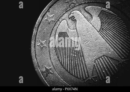 German euro coin. Business concept Stock Photo