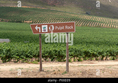 Pulpit Rock winery at Riebeek West in the Swartland wine producing region of South Africa Stock Photo