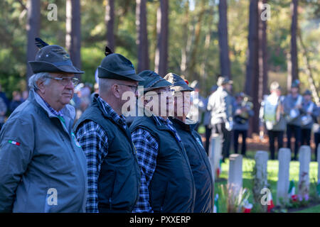 The 2018 Italian Service of Remembrance held at the Brookwood Military Cemetery, UK Stock Photo