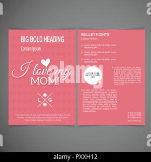 Happy Mothe's day design with creative typography vector Stock Vector