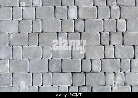 grey concrete paving slab with a beautiful high-quality texture close up Stock Photo