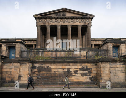 Exterior view of former Old Royal High School on Calton Hill in Edinburgh, Scotland, UK. Stock Photo