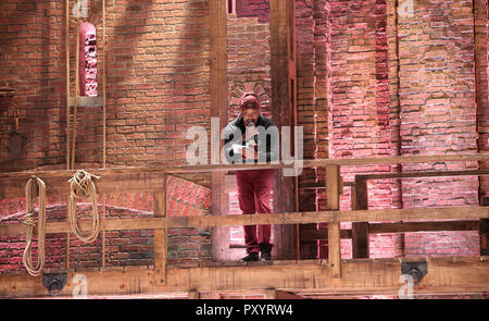 Host Bryan Terrell Clark on stage during The Rockefeller Foundation and The Gilder Lehrman Institute of American History sponsored High School student #EduHam matinee performance of 'Hamilton' at the Richard Rodgers Theatre on October 24, 2018 in New York City. Credit: Walter McBride/MediaPunch Stock Photo