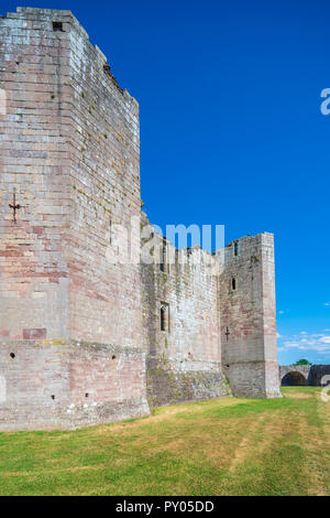 Raglan Castle, Monmouthshire, Wales, United Kingdom, Europe Stock Photo ...