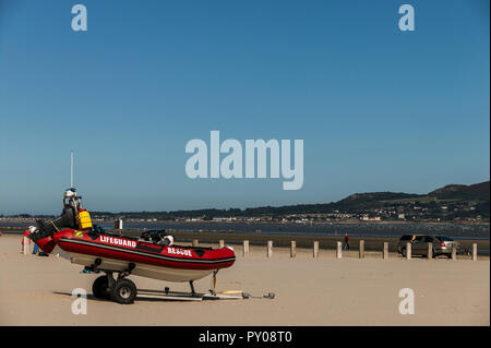 Lifeguard inflatable RIB Stock Photo