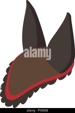 Horse hat icon, isometric style Stock Vector