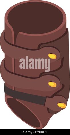 Horse equipment icon, isometric style Stock Vector