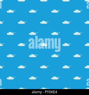 Tank pattern seamless blue Stock Vector