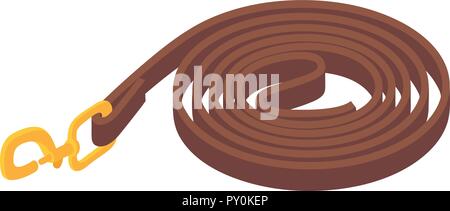 Horse belt icon, isometric style Stock Vector