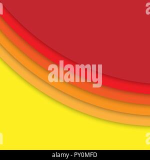 Papercut multi layers color texture vector background Stock Vector