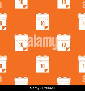 10 date calendar pattern seamless Stock Vector
