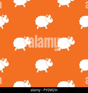 Sheep pattern seamless Stock Vector