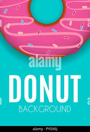 Abstract Donut Background Vector Illustration Stock Vector